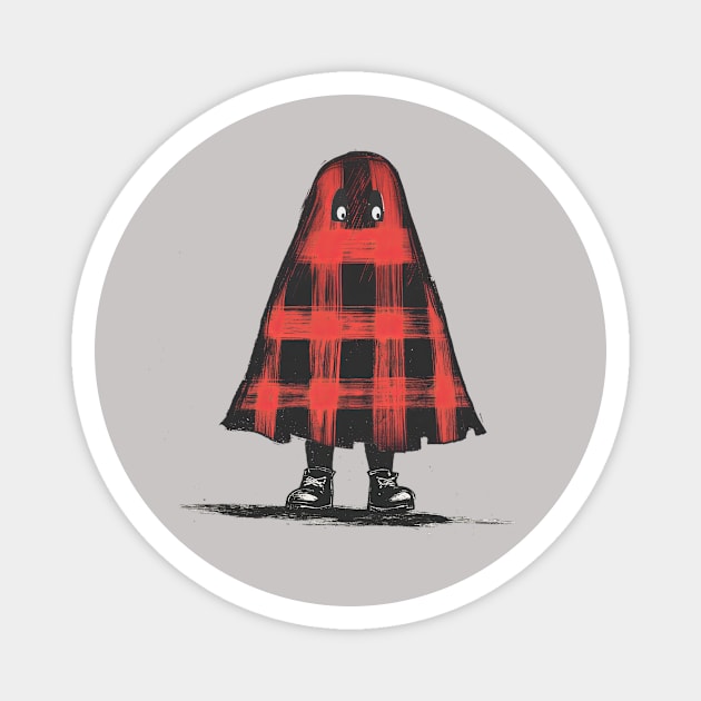 Gen X Ghost Halloween Magnet by IllustrasAttic